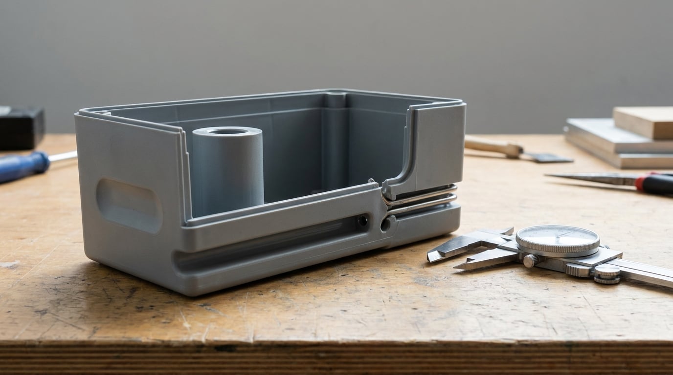 what causes sink marks in injection molded parts
