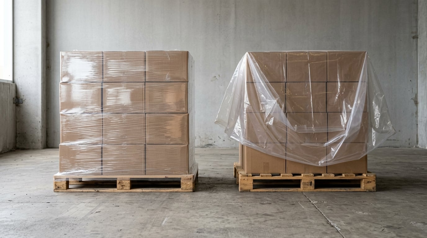 stretch wrap vs shrink wrap for pallet loads