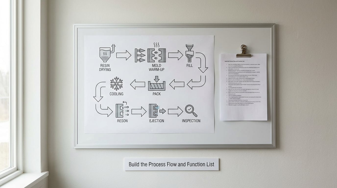 Build the Process Flow and Function List
