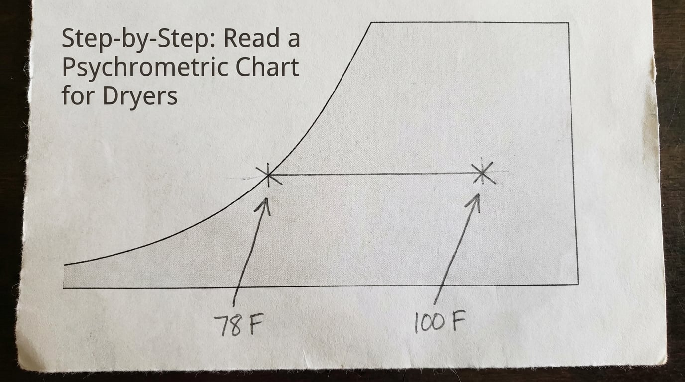 Step-by-Step: Read a Psychrometric Chart for Dryers