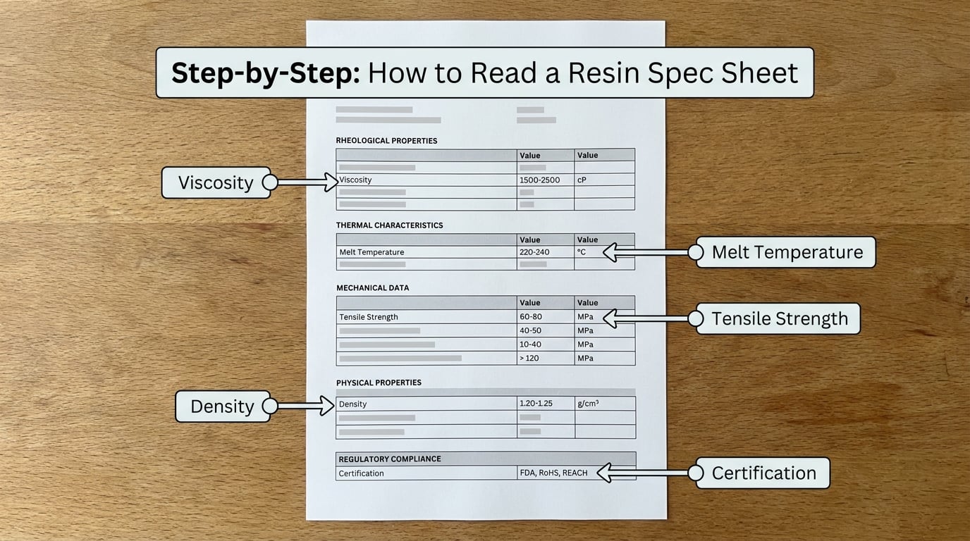 Step-by-Step: How to Read a Resin Spec Sheet