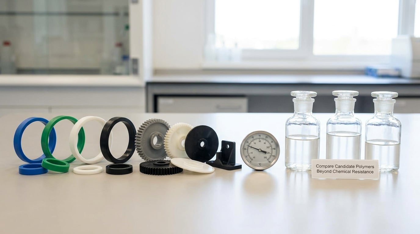 Compare Candidate Polymers Beyond Chemical Resistance