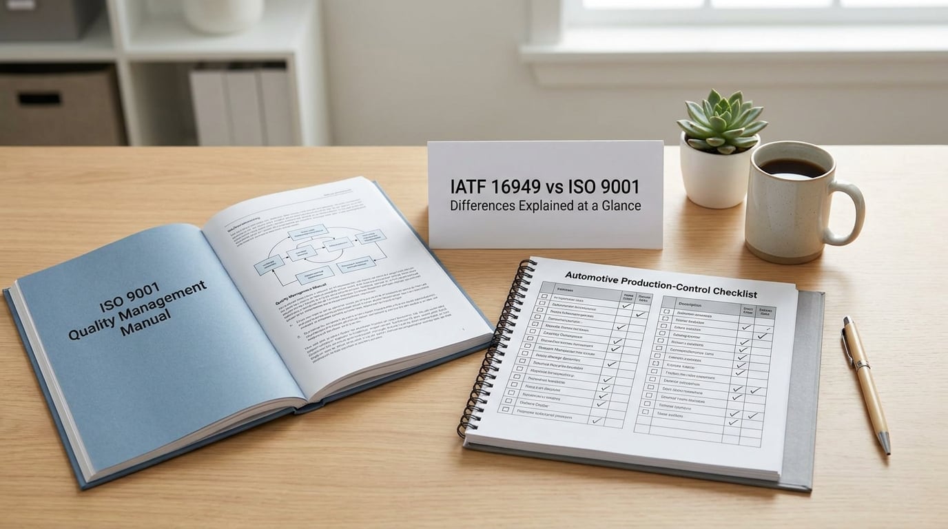 IATF 16949 vs ISO 9001 Differences Explained at a Glance