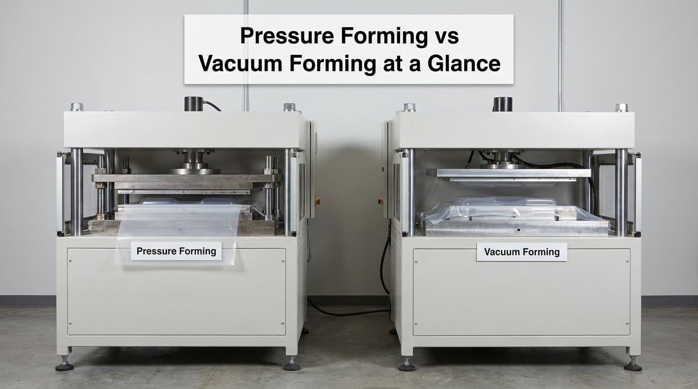Pressure Forming vs Vacuum Forming at a Glance