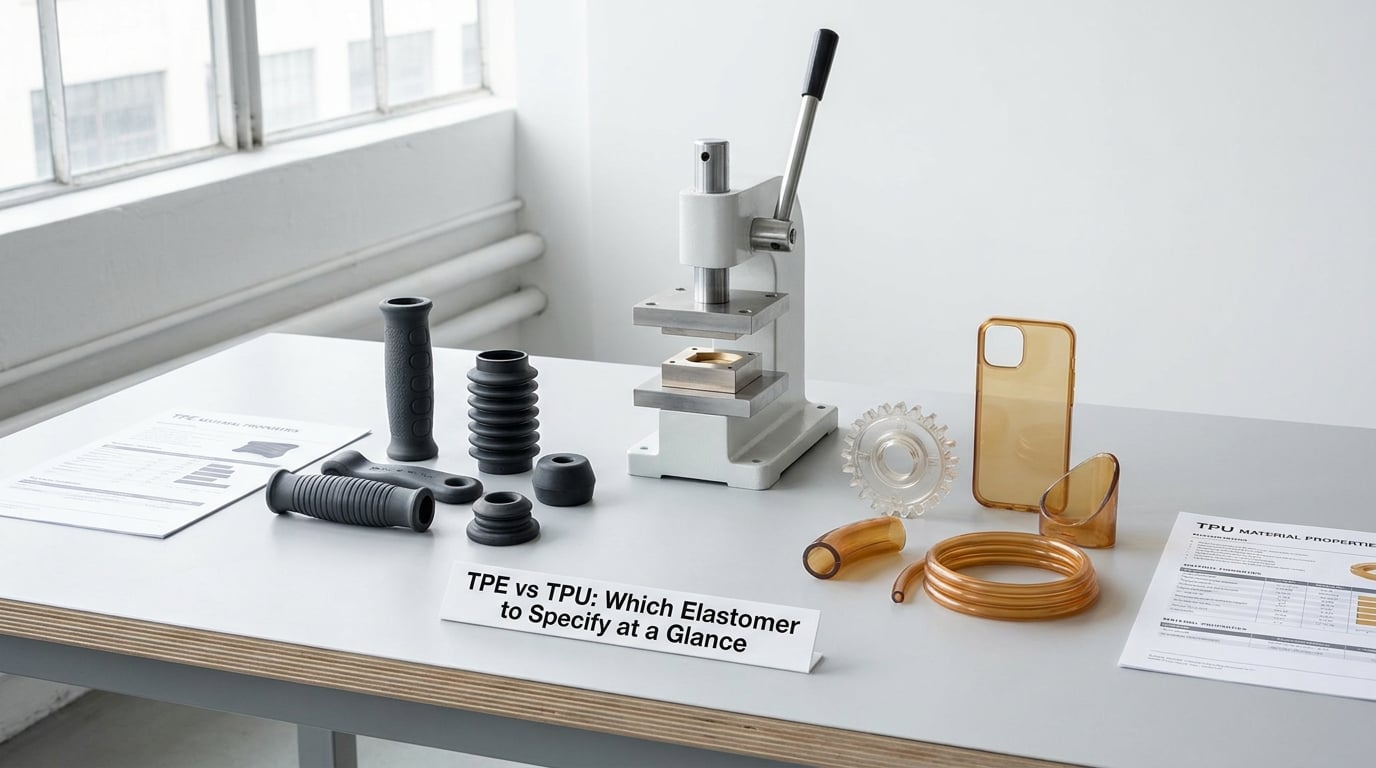 TPE vs TPU: Which Elastomer to Specify at a Glance