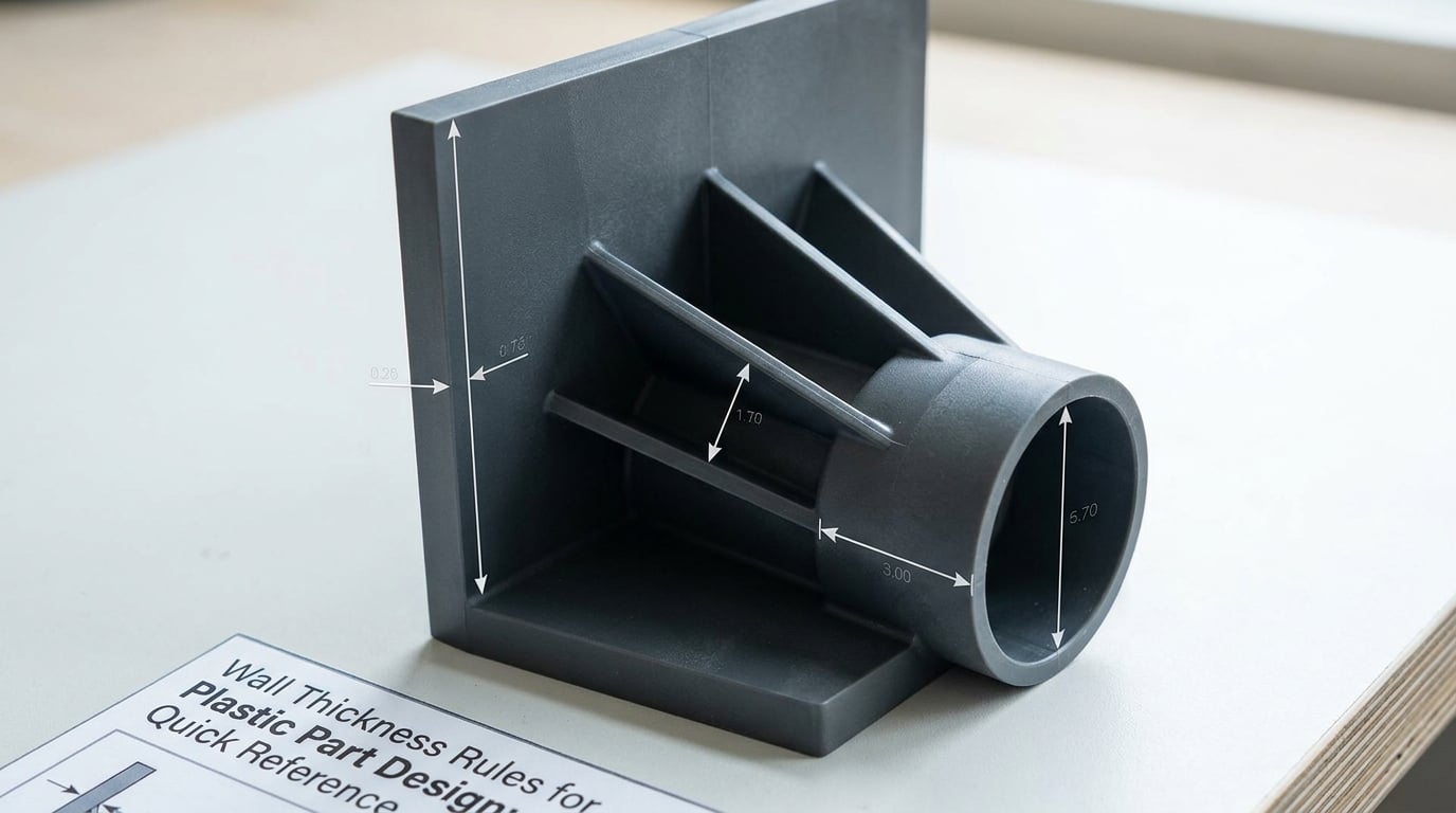 Wall Thickness Rules for Plastic Part Design: Quick Reference