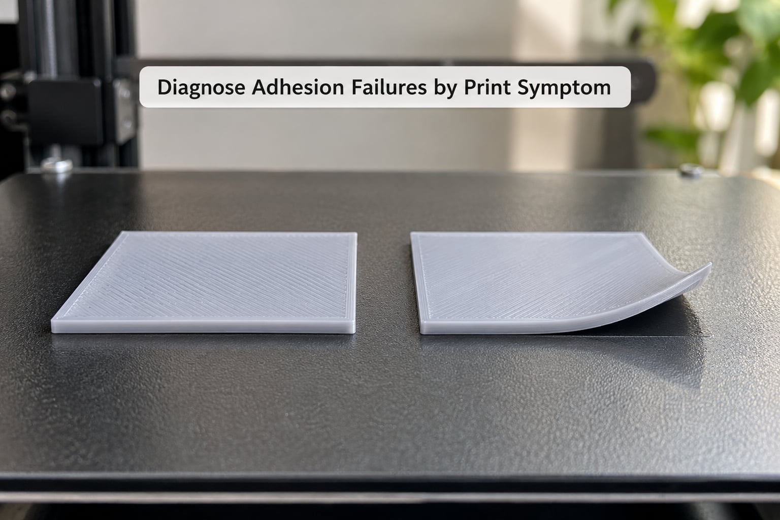 Diagnose Adhesion Failures by Print Symptom