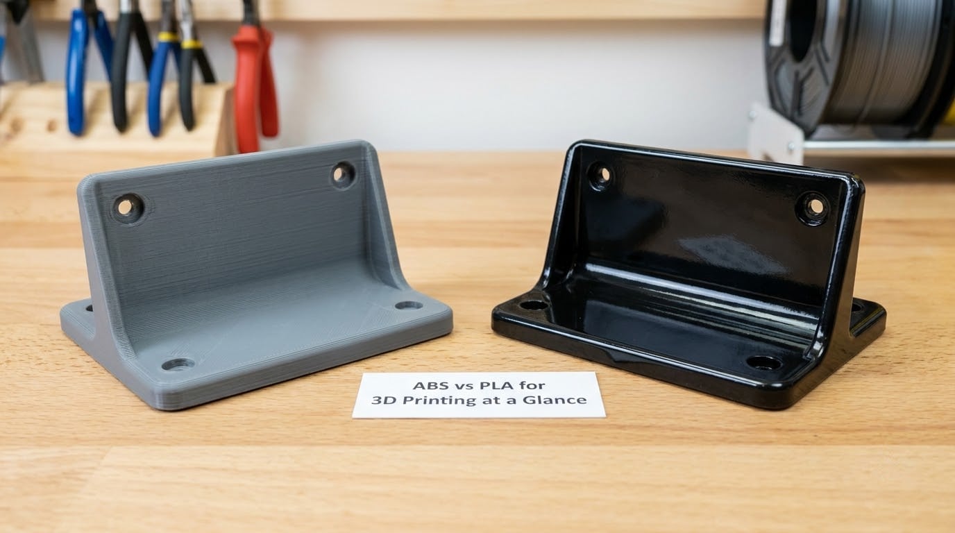 ABS vs PLA for 3D Printing at a Glance