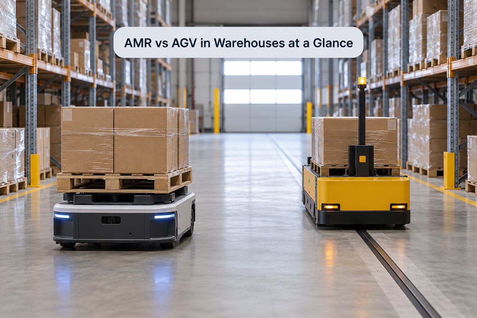 AMR vs AGV in Warehouses at a Glance