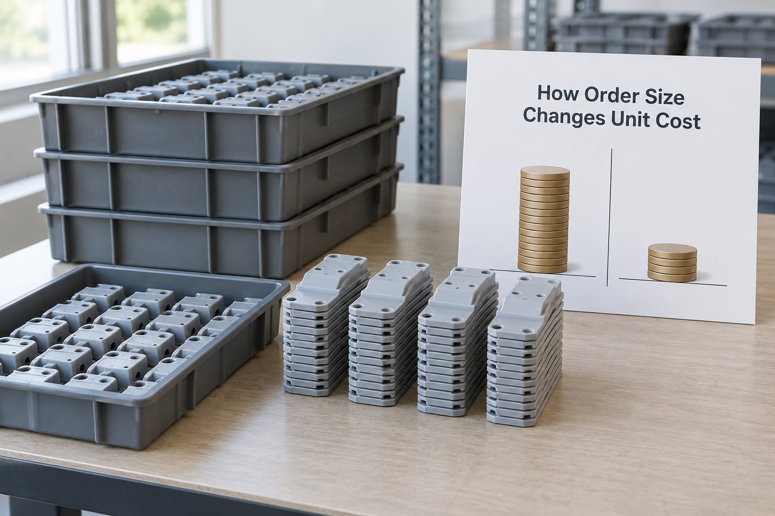 How Order Size Changes Unit Cost
