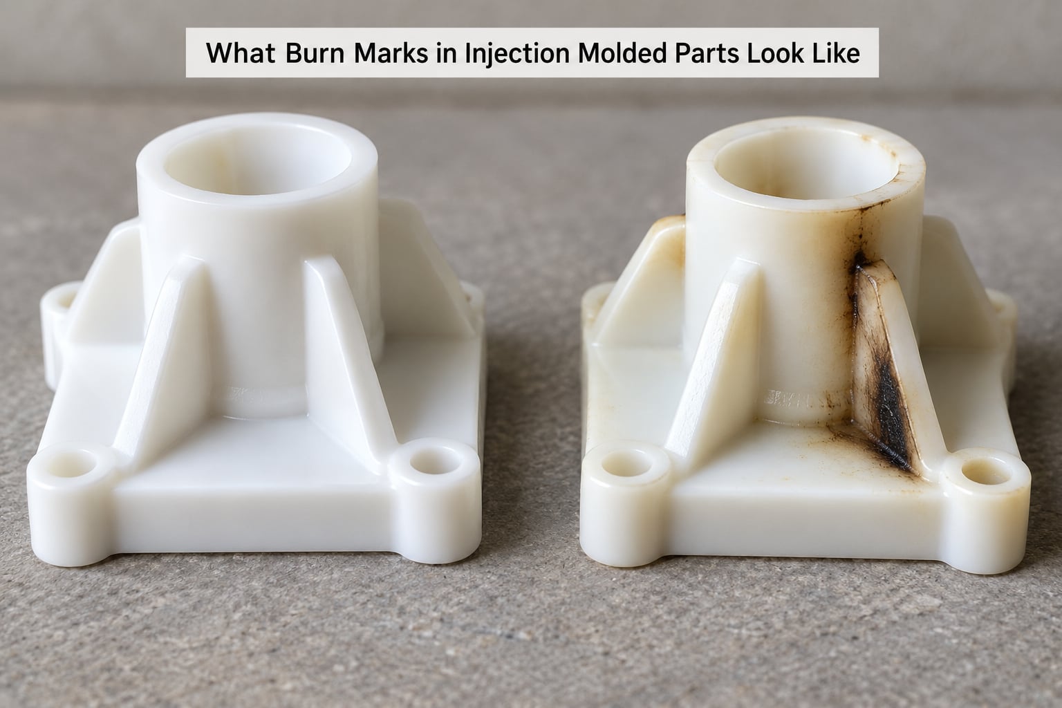 What Burn Marks in Injection Molded Parts Look Like