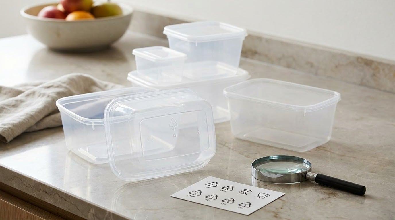 how to tell if a plastic container is food safe