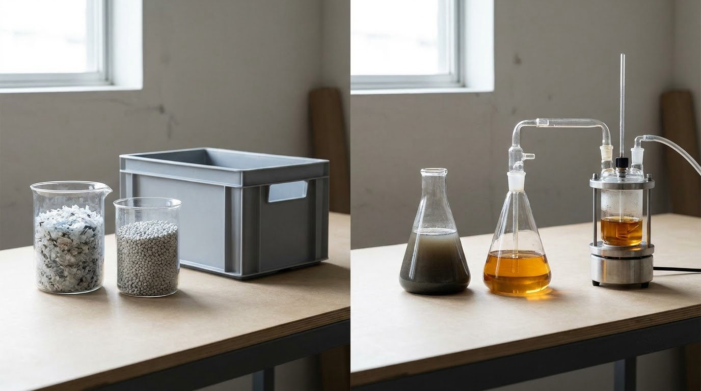 mechanical vs chemical recycling explained