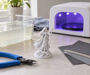 how to post process resin prints