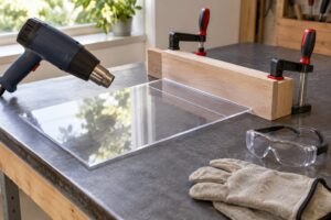 how to bend acrylic sheet with heat