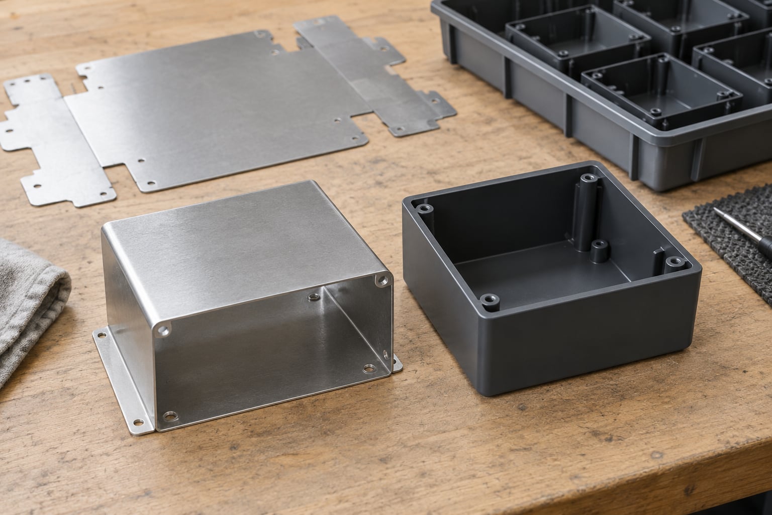 sheet metal vs plastic parts cost comparison