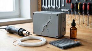 how to repair cracked plastic