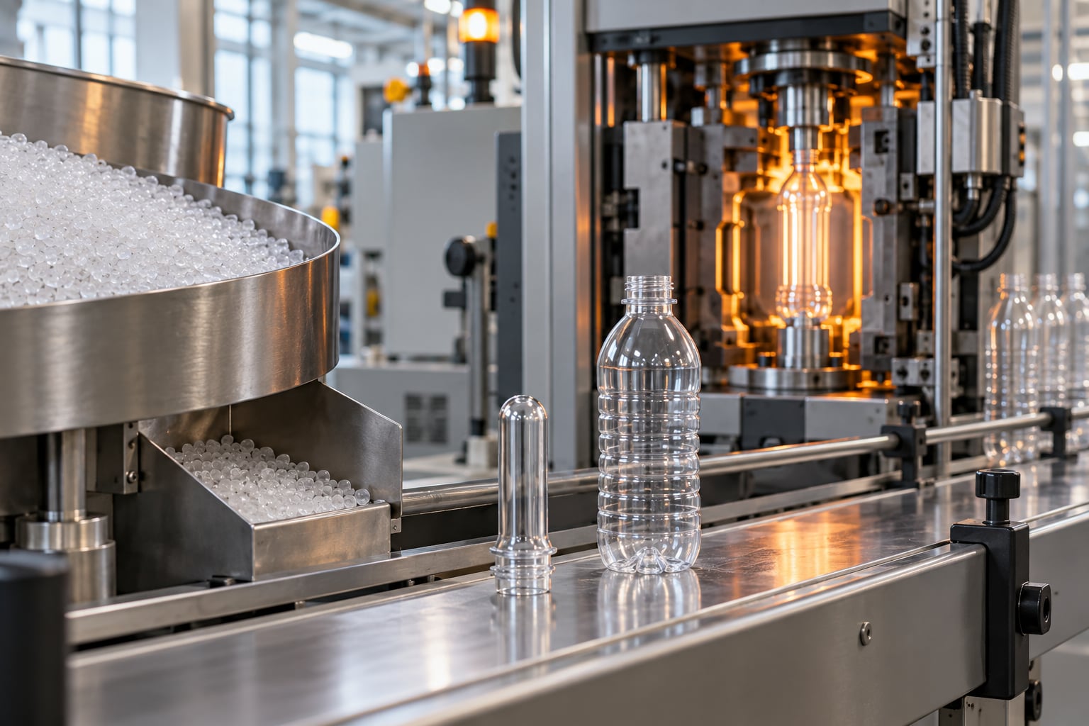 how plastic bottles are made step by step