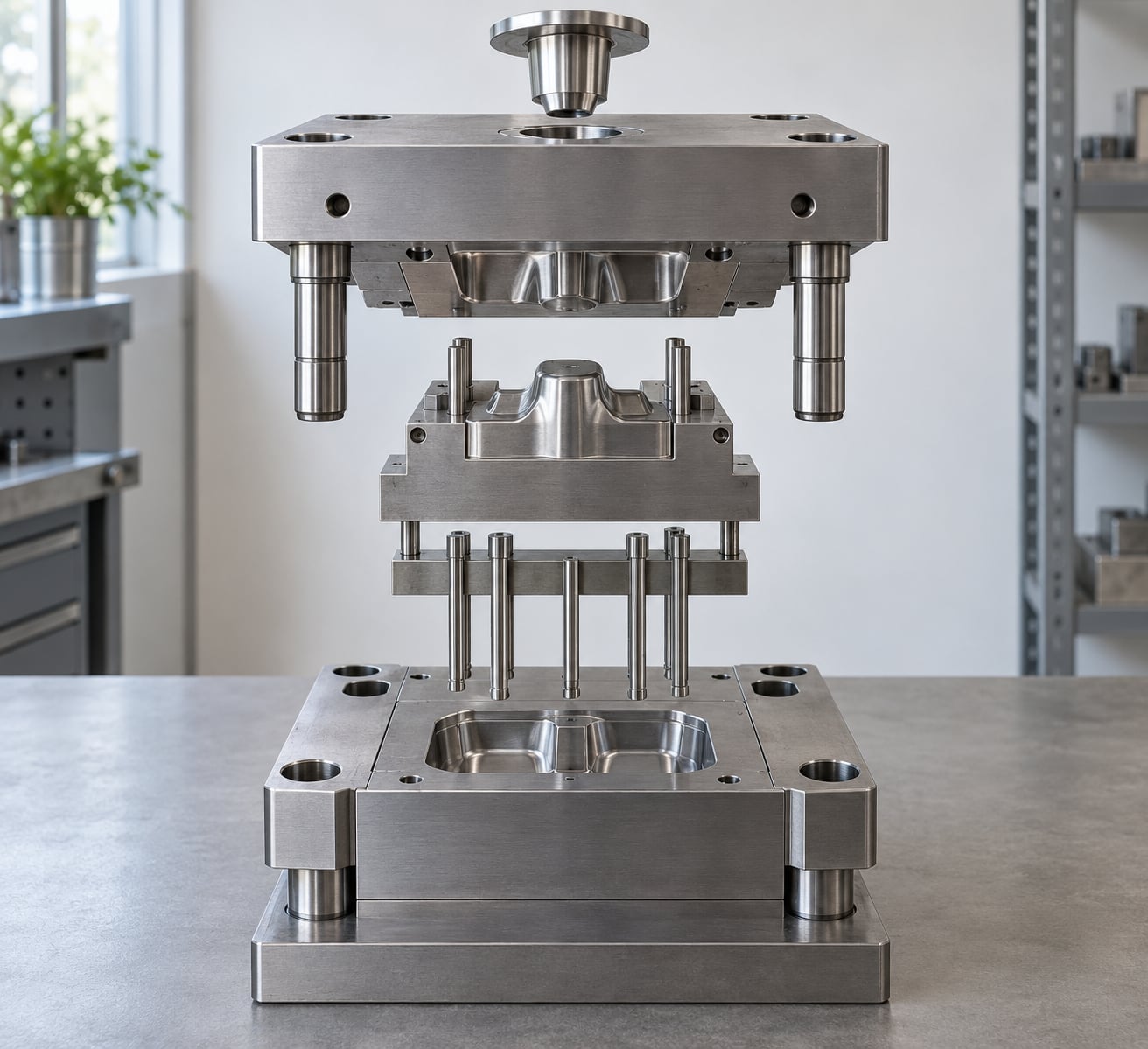 parts of an injection mold and their functions