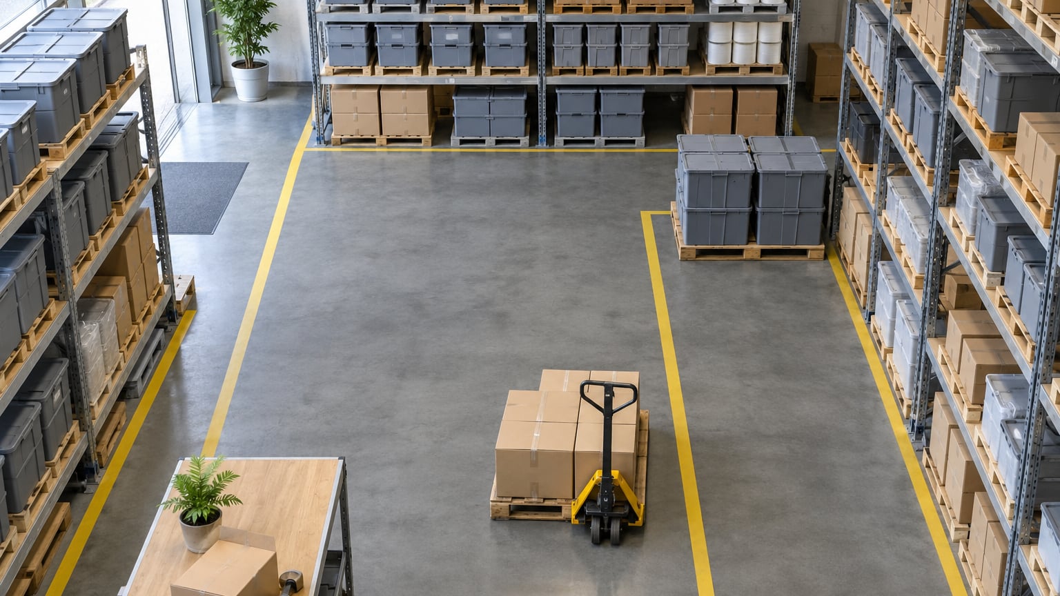 how to organize a small warehouse