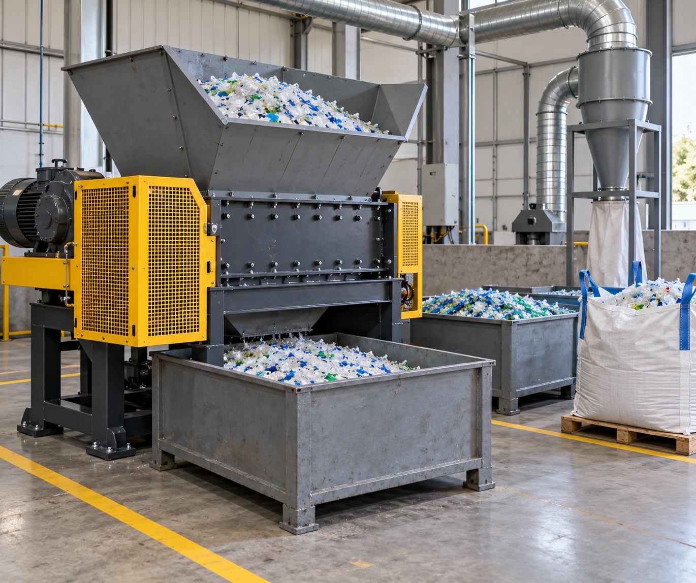 how to shred plastic for recycling