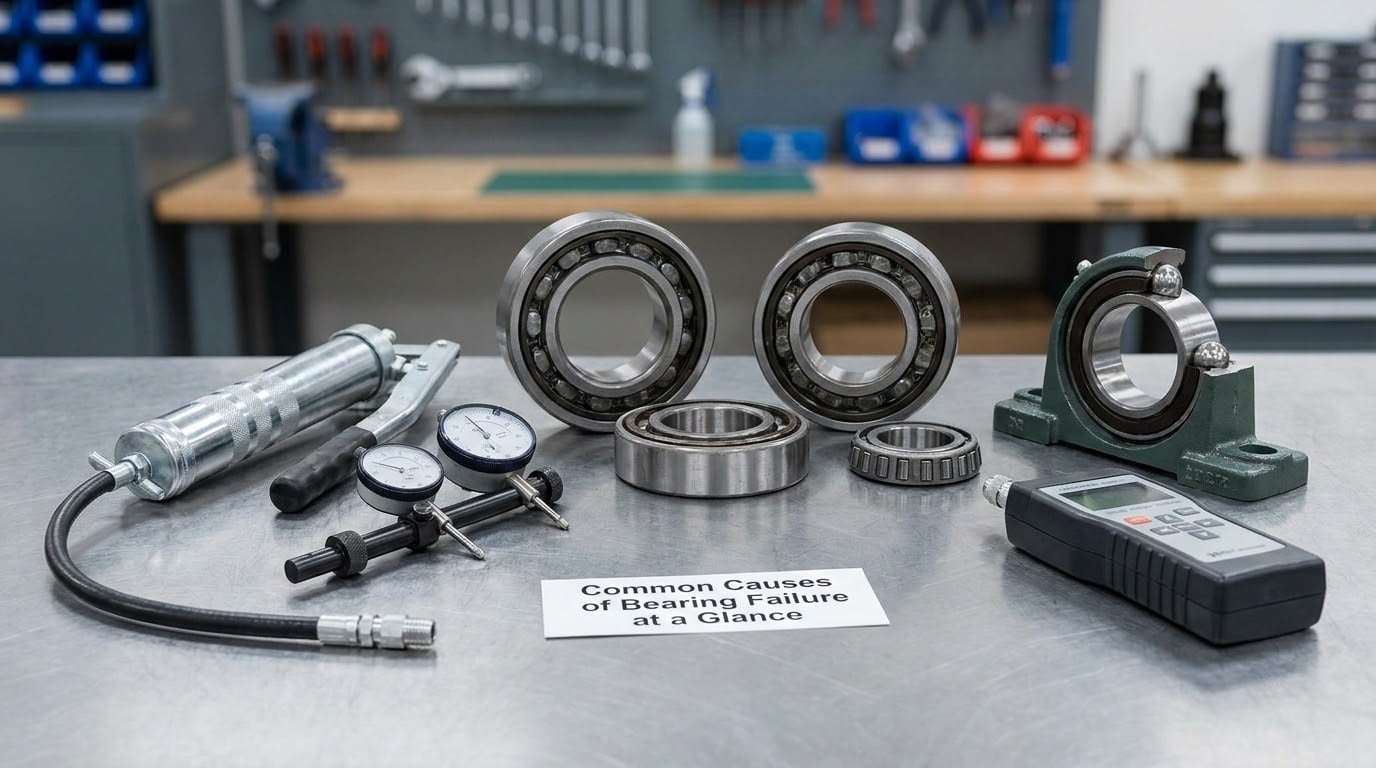 Common Causes of Bearing Failure at a Glance