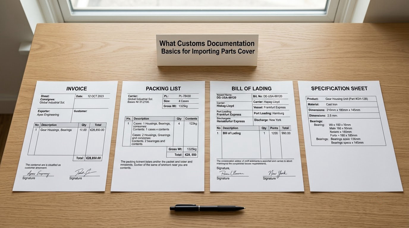 What Customs Documentation Basics for Importing Parts Cover