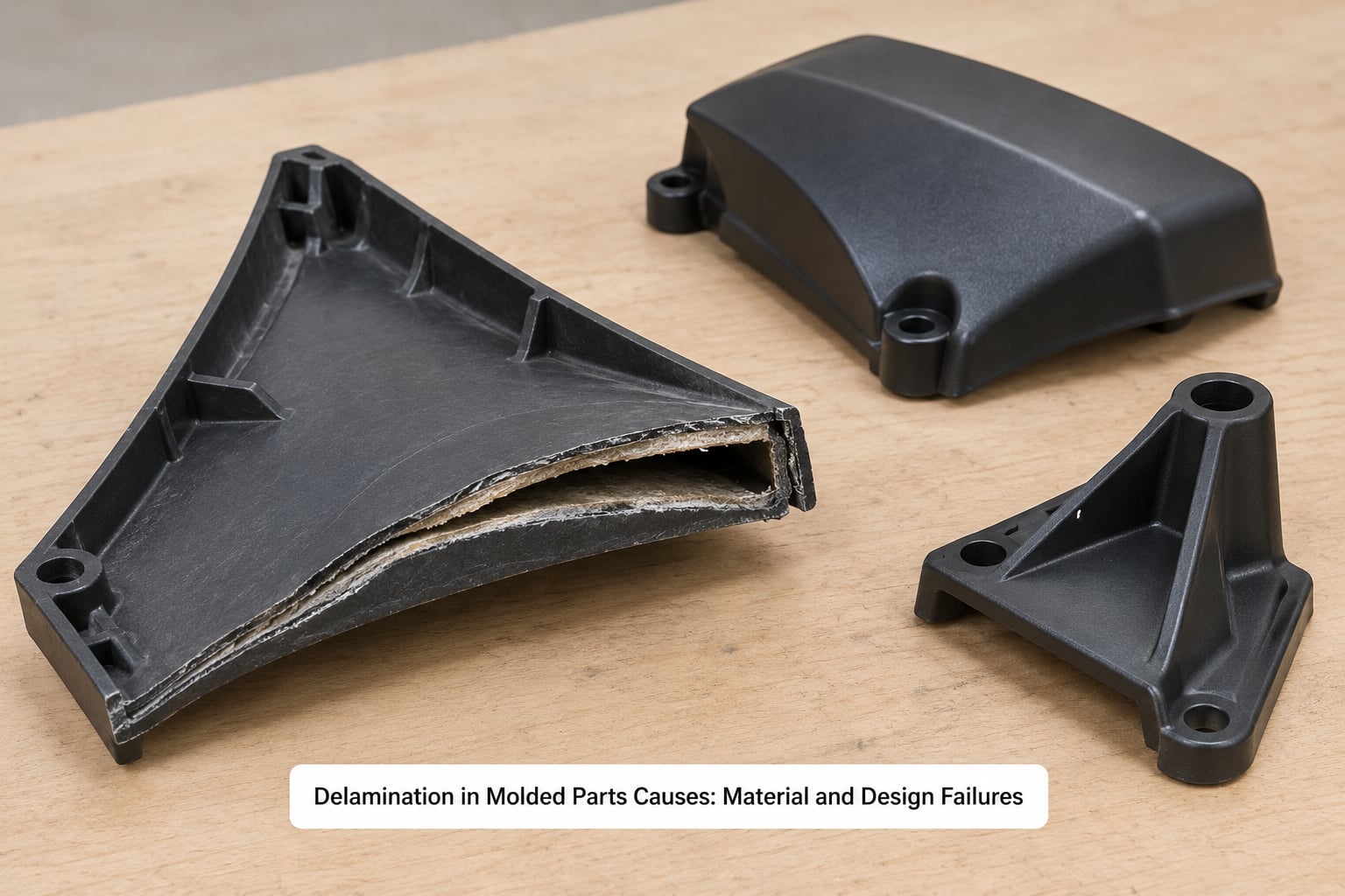 Delamination in Molded Parts Causes: Material and Design Failures