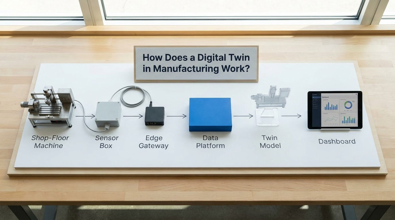 How Does a Digital Twin in Manufacturing Work?