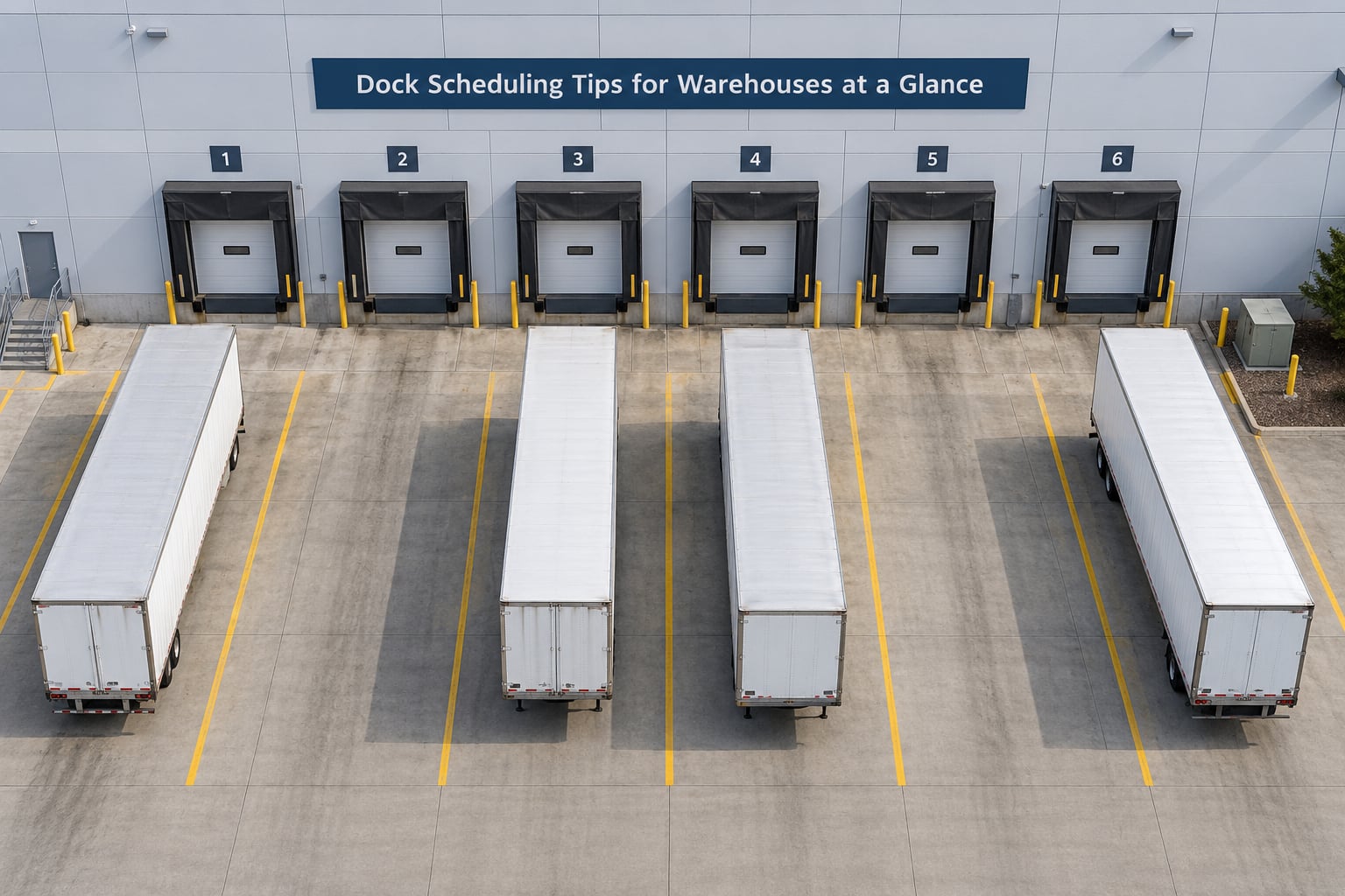 Dock Scheduling Tips for Warehouses at a Glance