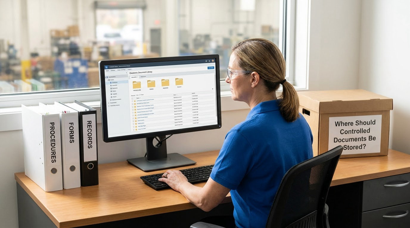 Where Should Controlled Documents Be Stored?