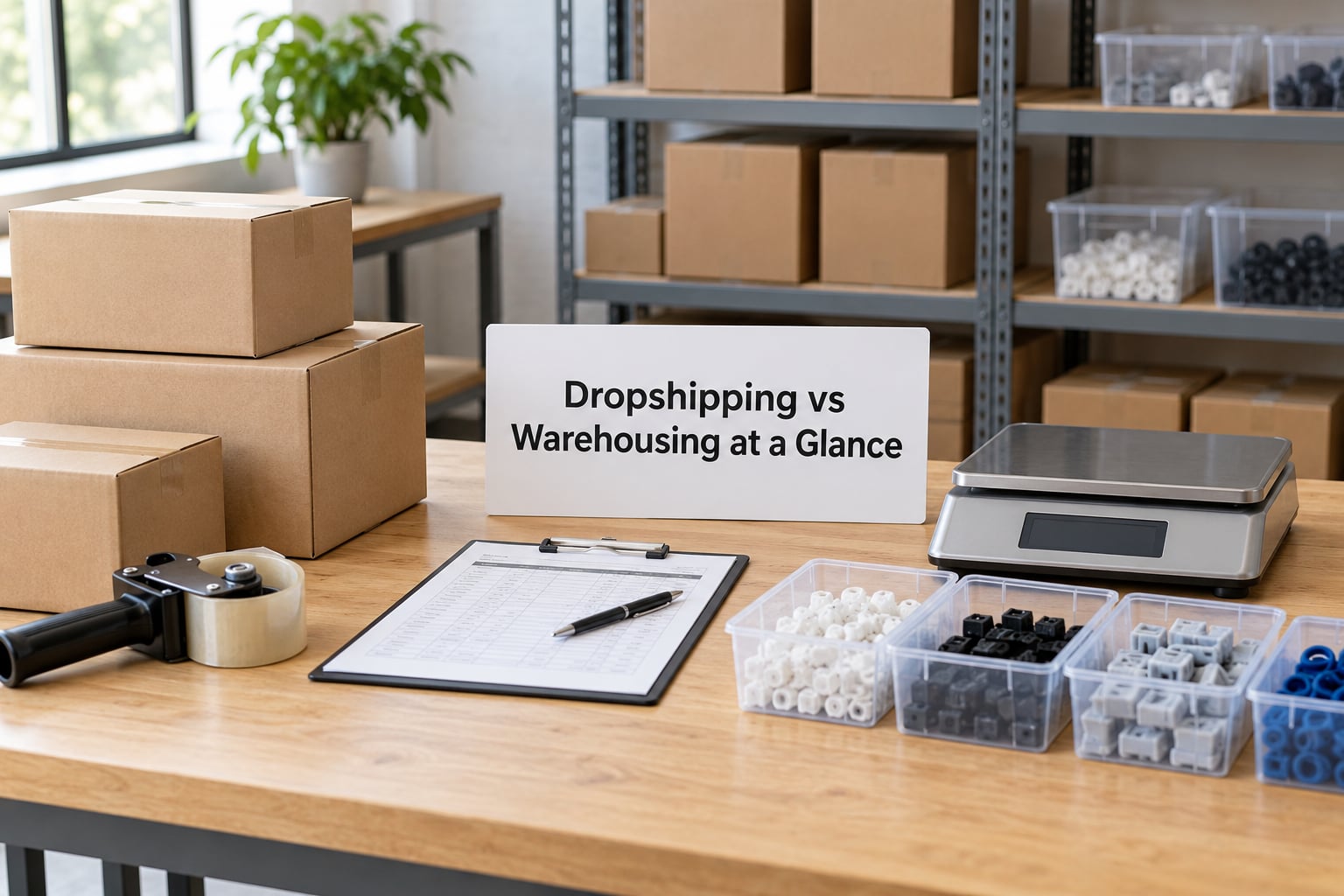 Dropshipping vs Warehousing at a Glance