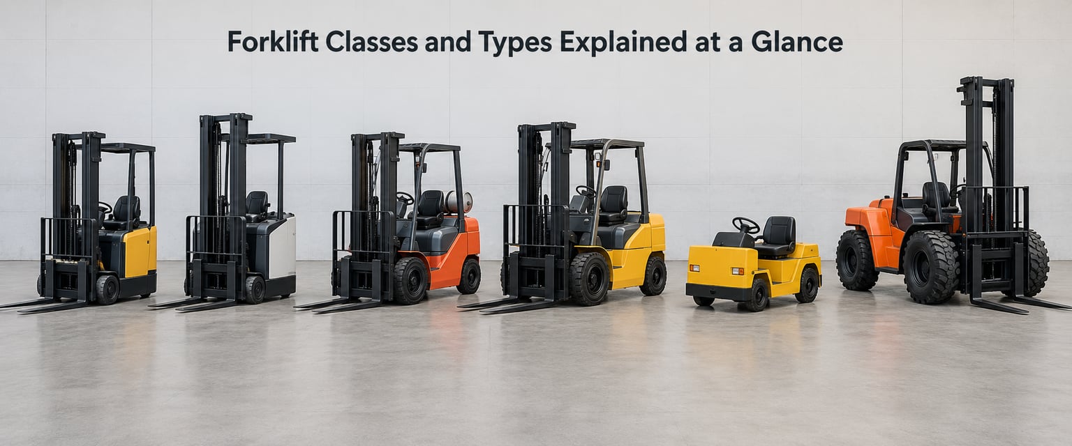 Forklift Classes and Types Explained at a Glance
