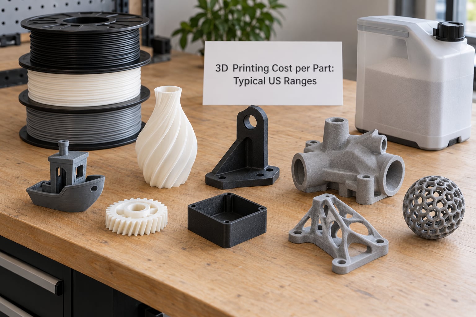 3D Printing Cost per Part: Typical US Ranges
