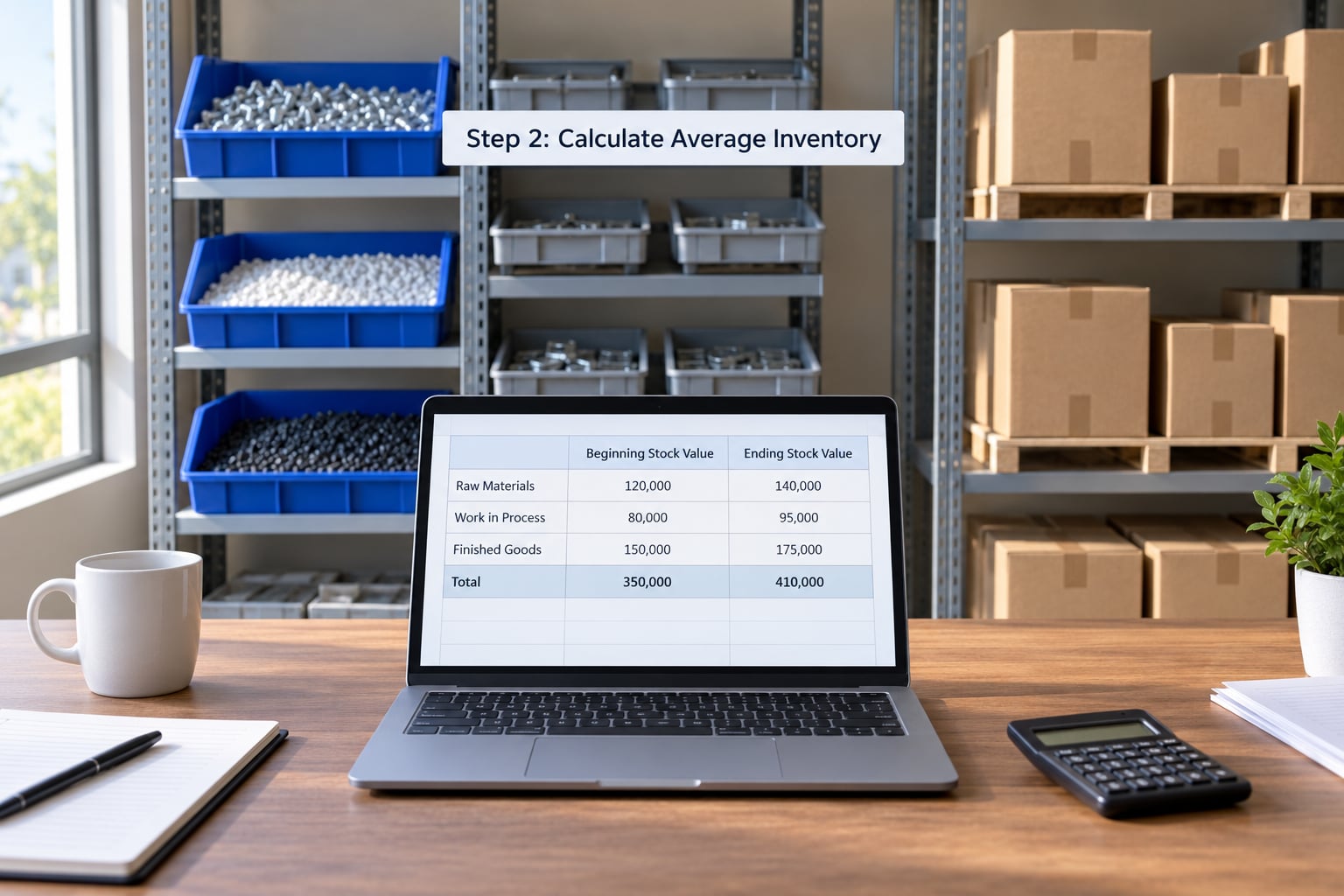 Step 2: Calculate Average Inventory