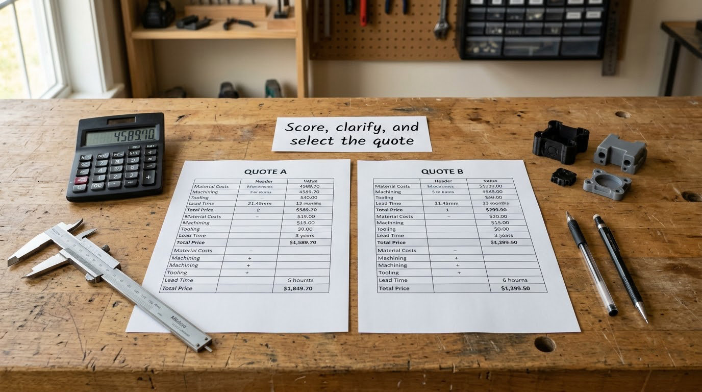 Score, clarify, and select the quote