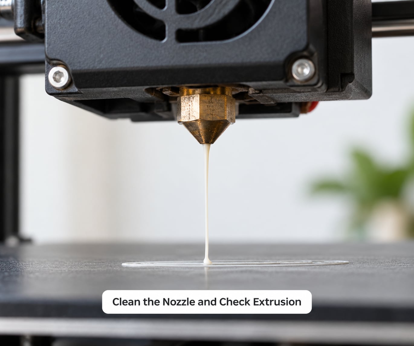 Clean the Nozzle and Check Extrusion