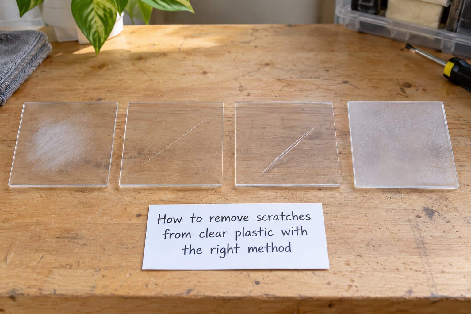 How to remove scratches from clear plastic with the right method