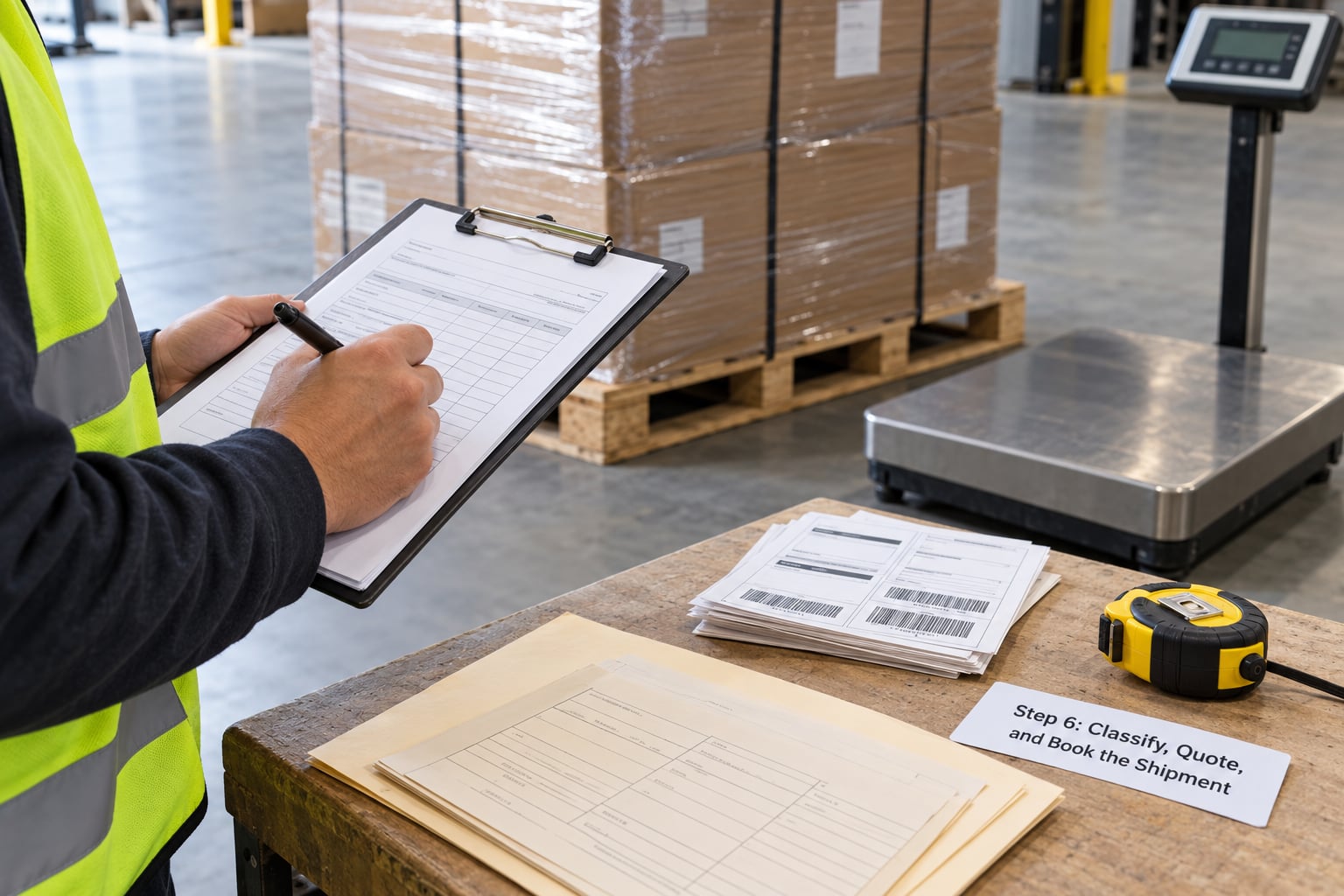 Step 6: Classify, Quote, and Book the Shipment