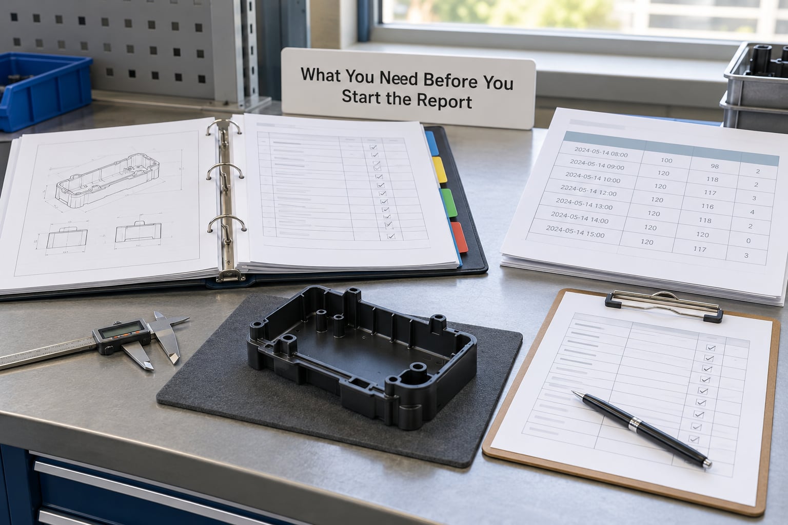 What You Need Before You Start the Report