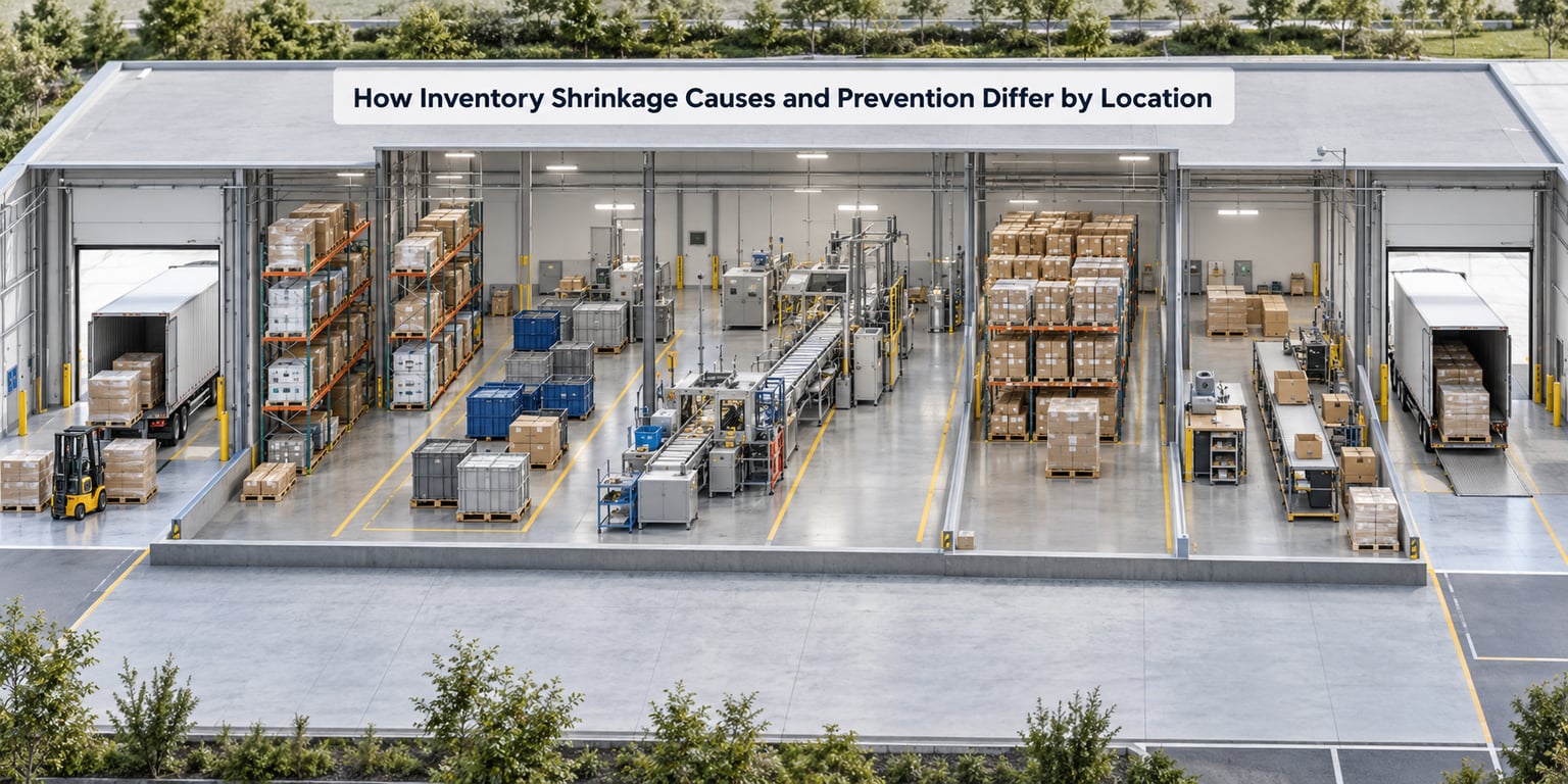How Inventory Shrinkage Causes and Prevention Differ by Location