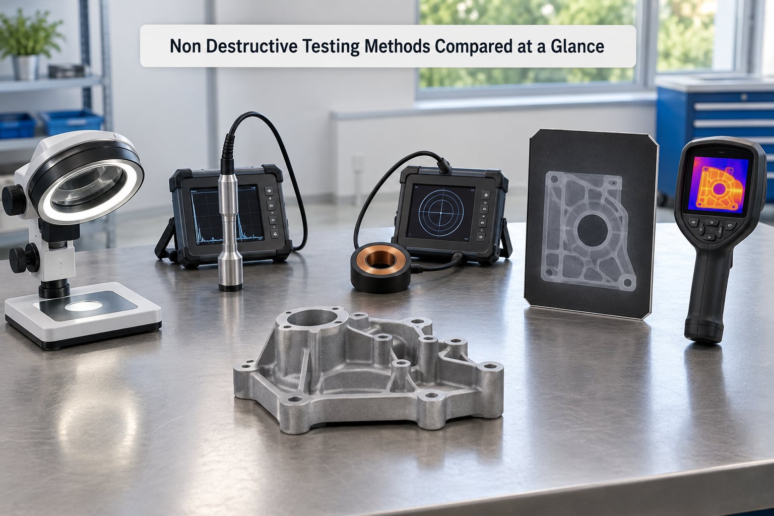 Non Destructive Testing Methods Compared at a Glance