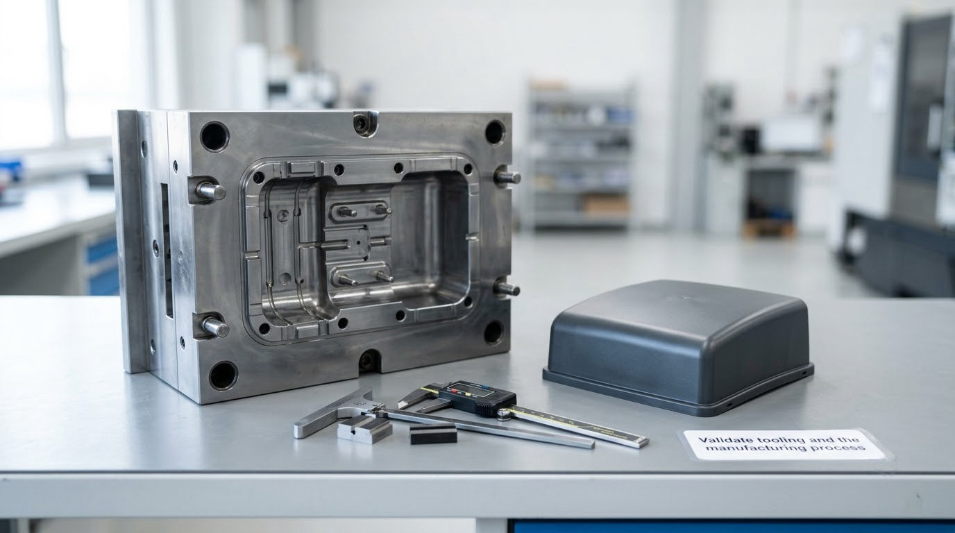 Validate tooling and the manufacturing process