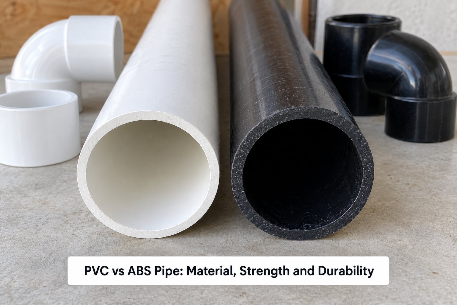 PVC vs ABS Pipe: Material, Strength and Durability