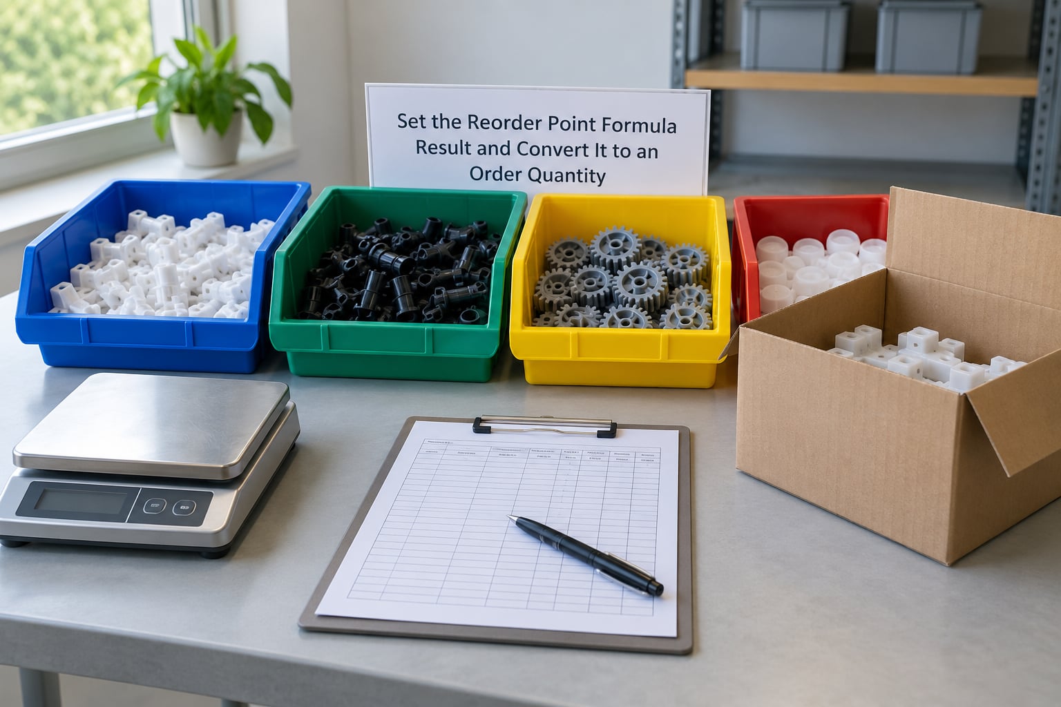 Set the Reorder Point Formula Result and Convert It to an Order Quantity