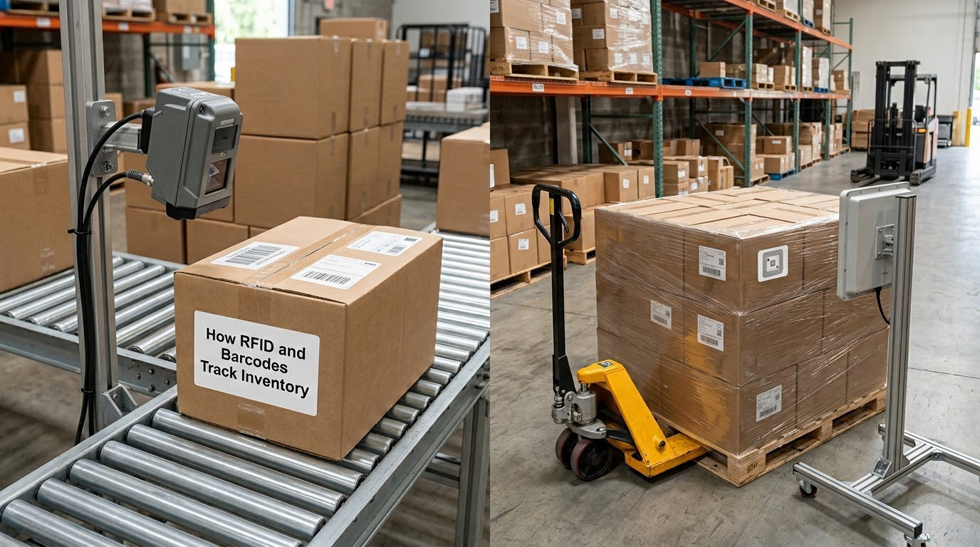 How RFID and Barcodes Track Inventory