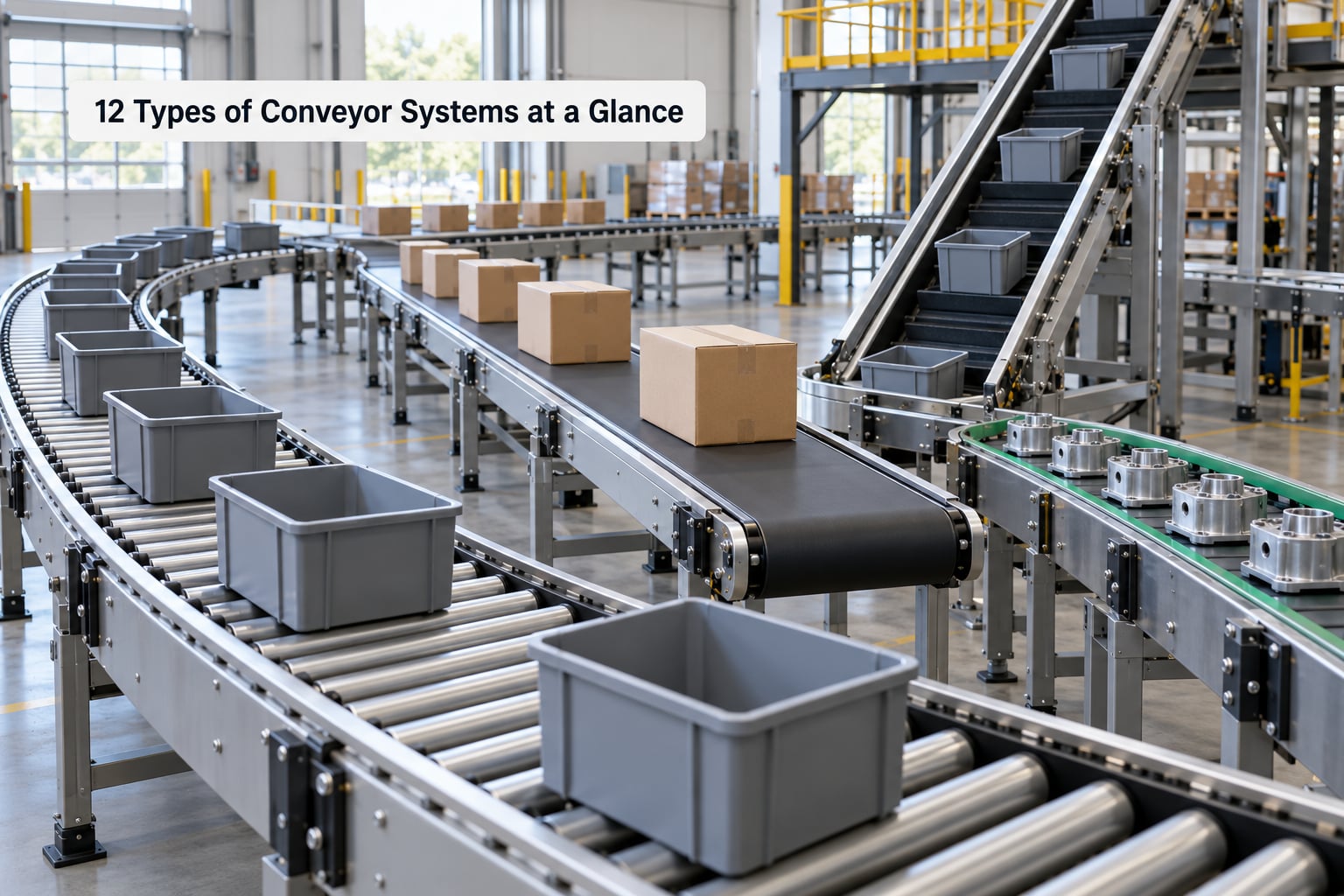 12 Types of Conveyor Systems at a Glance