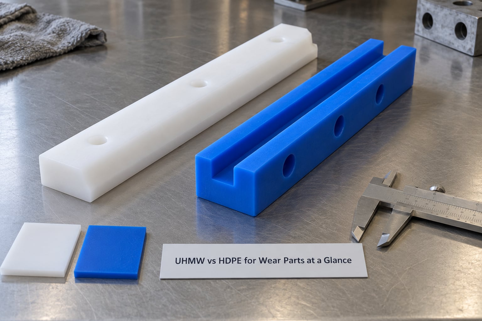 UHMW vs HDPE for Wear Parts at a Glance