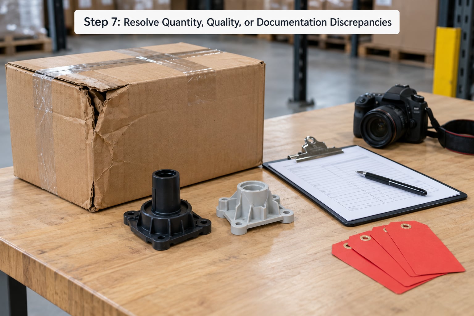 Step 7: Resolve Quantity, Quality, or Documentation Discrepancies