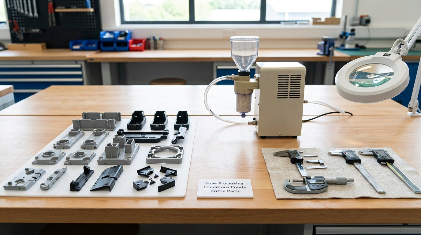 How Processing Conditions Create Brittle Parts
